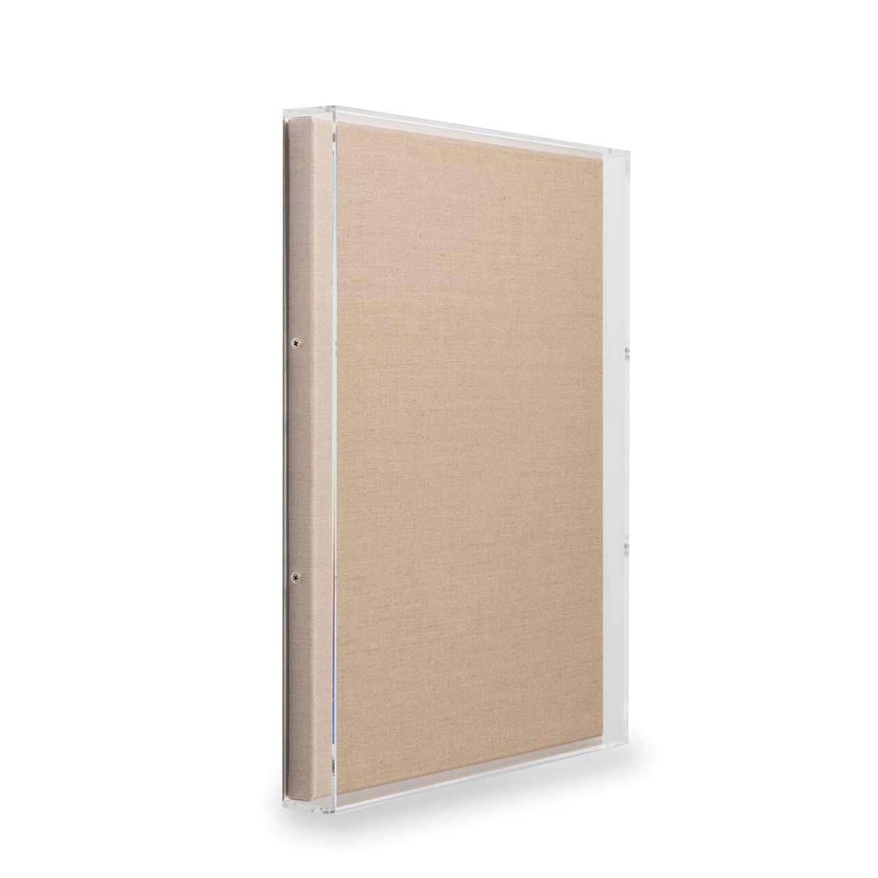 Wexel Art 2" Depth Clear UV Grade Acrylic Shadowbox with Beige Linen